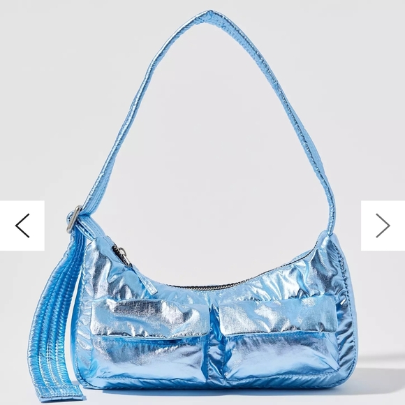 BAGGU Handbags - BAGGU UO Exclusive Metallic Cargo Shoulder Bag